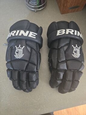 Brine Men's Black Lacrosse Gloves
